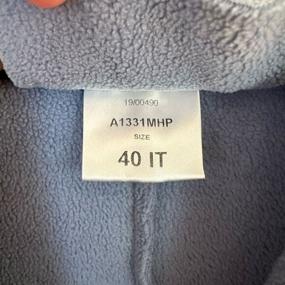 Harris Wharf London Women’s Dusty Blue Fleece Longline 3 Button Closure Coat - Picture 4 of 15